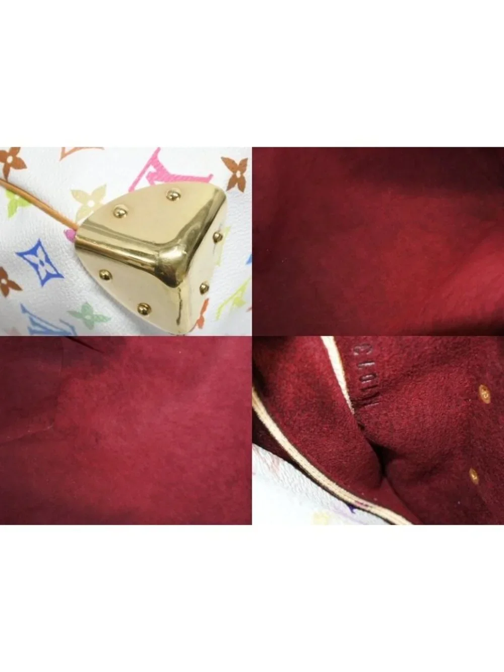 Louis Vuitton Keepall 45 Boston Bag Monogram Multicolor White Takashi Murakami